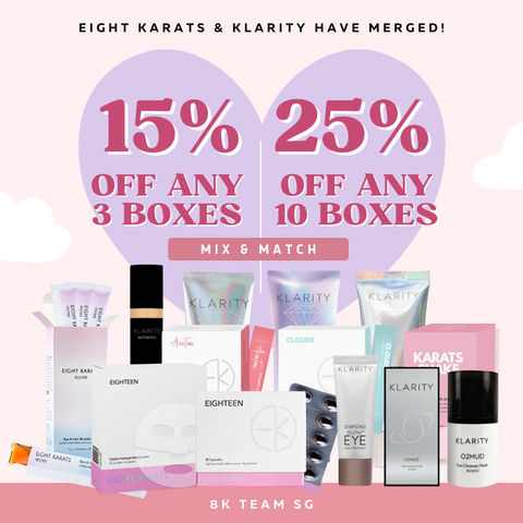15% OFF MIX AND MATCH ANY 3 BOXES AND ABOVE - KLARITY X EIGHT KARATS