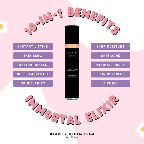 [MIX MATCH 3 OR MORE FOR  15% OFF - MIX AND MATCH ANY 3] KLARITY LASERTOX CC LOTION + O2 MUD MASK + IMMORTAL ELIXIR